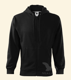 Mikina pánská se zipem, kapucou a kapsou